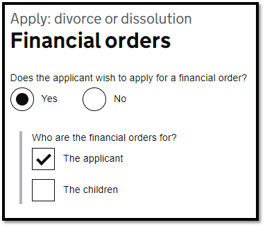 Question 10 Financial Orders